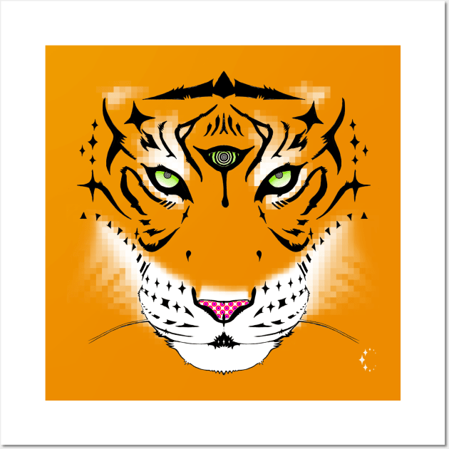 Third Eye of the Tiger Wall Art by ConstellationPublishing